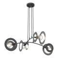 Lampadario a sospensione con filo EUFORIA 4xE27/15W/230V nero