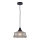 Lampadario a sospensione con filo FACTORY 1xE27/11W/230V beige/nero