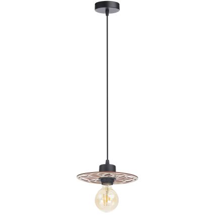 Lampadario a sospensione con filo FALCO 1xE27/60W/230V diametro 20 cm beige