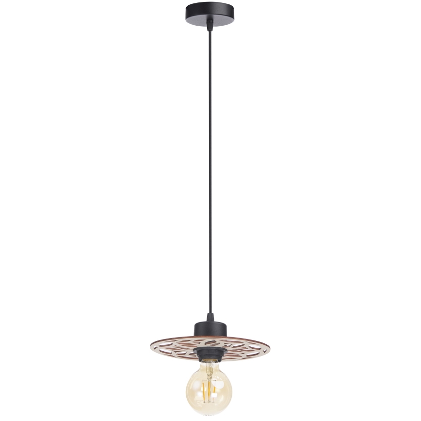 Lampadario a sospensione con filo FALCO 1xE27/60W/230V diametro 20 cm beige