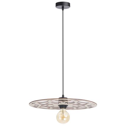 Lampadario a sospensione con filo FALCO 1xE27/60W/230V diametro 40 cm beige