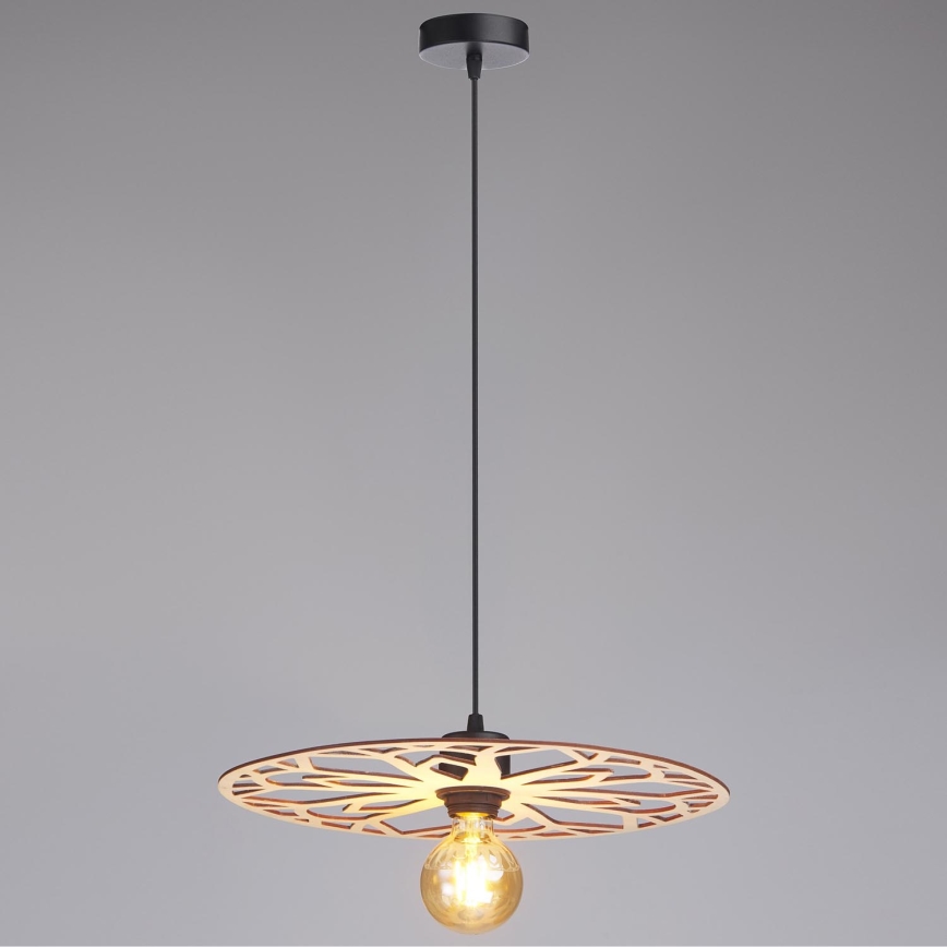 Lampadario a sospensione con filo FALCO 1xE27/60W/230V diametro 40 cm beige