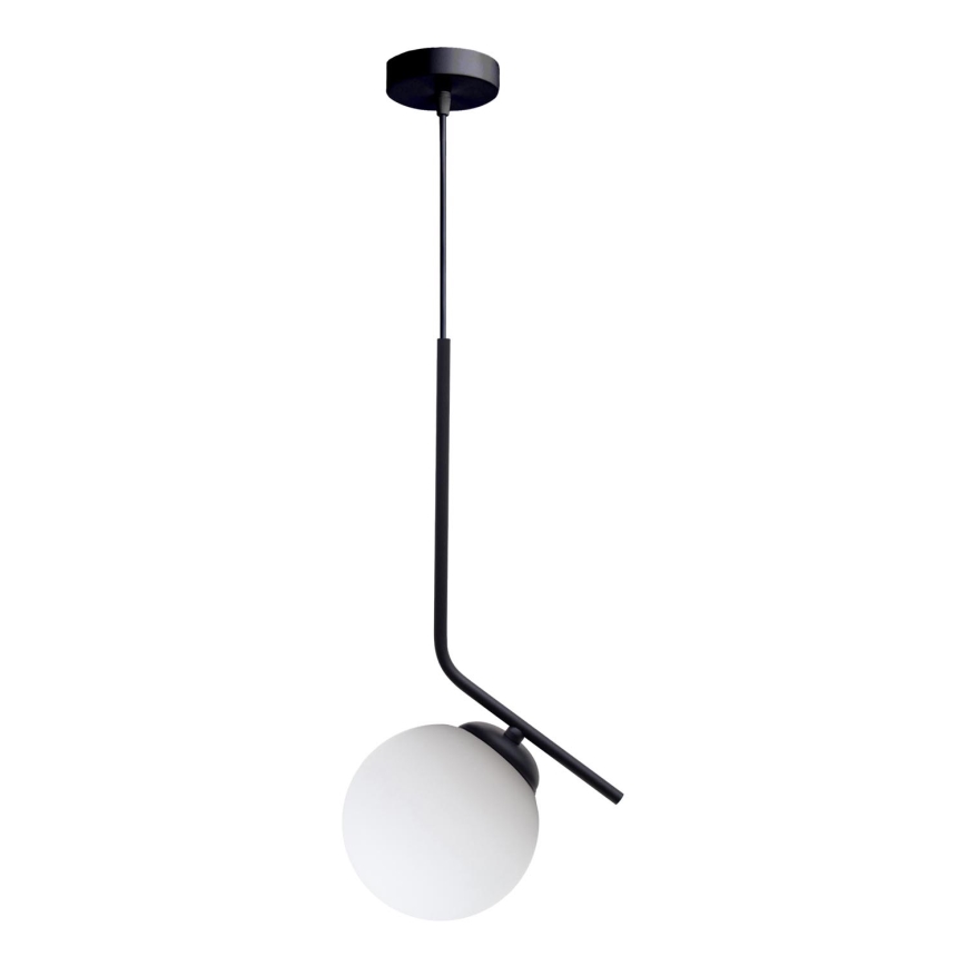Lampadario a sospensione con filo FIRA 1xE27/60W/230V nero