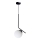 Lampadario a sospensione con filo FIRA 1xE27/60W/230V nero