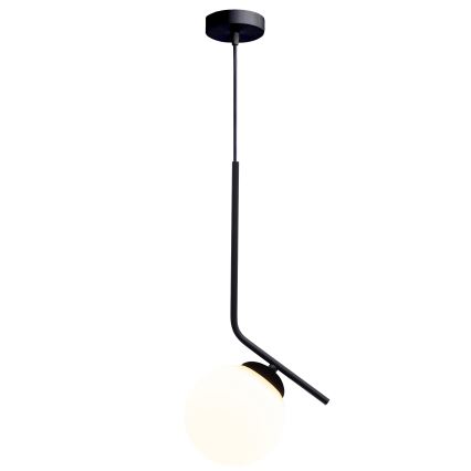 Lampadario a sospensione con filo FIRA 1xE27/60W/230V nero
