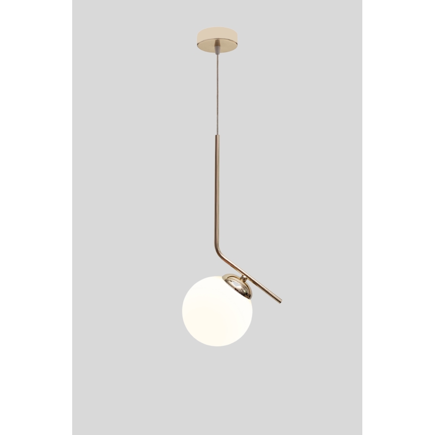 Lampadario a sospensione con filo FIRA 1xE27/60W/230V oro