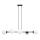 Lampadario a sospensione con filo FIRA 5xE27/60W/230V nero