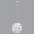Lampadario a sospensione con filo FROZEN 1xE27/60W/230V diametro 50 cm bianco