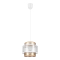 Lampadario a sospensione con filo GABI 1xE27/60W/230V oro/bianco diametro 20 cm