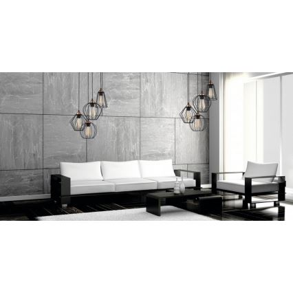 Lampadario a sospensione con filo GALAXY 4xE27/60W/230V