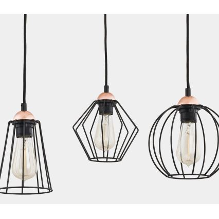 Lampadario a sospensione con filo GALAXY 4xE27/60W/230V ragno