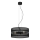 Lampadario a sospensione con filo GLUM 3xE27/60W/230V nero