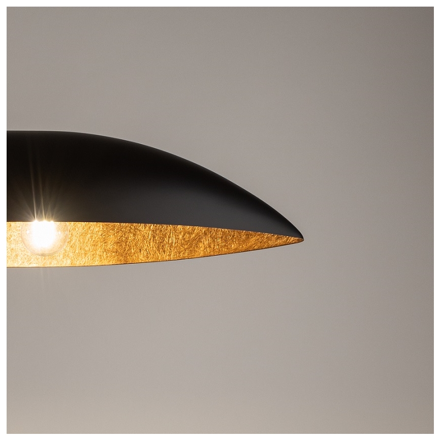 Lampadario a sospensione con filo GONDOLA 2xE27/60W/230V nero/rame