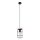 Lampadario a sospensione con filo GOTTO 1xE27/15W/230V nero/faggio