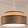 Lampadario a sospensione con filo GRACE 1xE27/60W/230V beige/marrone
