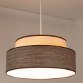 Lampadario a sospensione con filo GRACE 1xE27/60W/230V color crema/marrone