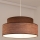 Lampadario a sospensione con filo GRACE 1xE27/60W/230V diametro 40 cm marrone/beige