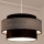 Lampadario a sospensione con filo GRACE 1xE27/60W/230V nero/grigio