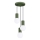 Lampadario a sospensione con filo HALO 3xG9/8W/230V diametro 25 cm verde