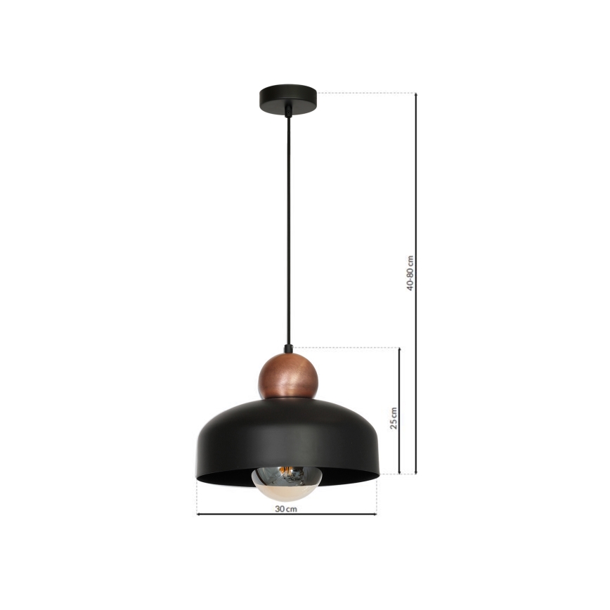 Lampadario a sospensione con filo HARALD 1xE27/60W/230V