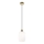 Lampadario a sospensione con filo HARMA 1xE27/15W/230V diametro 14 cm bianco/oro