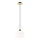 Lampadario a sospensione con filo HARMA 1xE27/15W/230V diametro 20 cm bianco/oro
