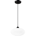 Lampadario a sospensione con filo HARMA 1xE27/15W/230V diametro 30 cm bianco/nero