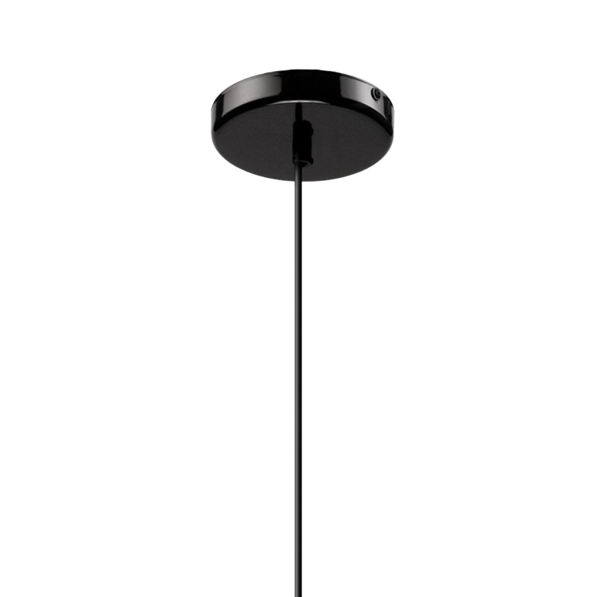 Lampadario a sospensione con filo HARMA 1xE27/15W/230V diametro 30 cm bianco/nero