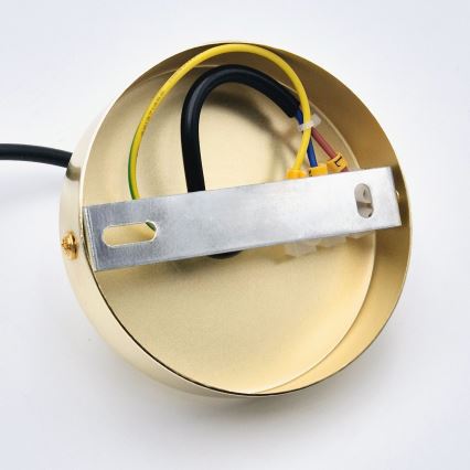 Lampadario a sospensione con filo HARMA 1xE27/15W/230V diametro 30 cm bianco/oro