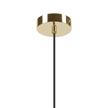 Lampadario a sospensione con filo HARMA 1xE27/15W/230V diametro 30 cm bianco/oro