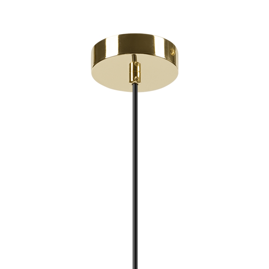Lampadario a sospensione con filo HARMA 1xE27/15W/230V diametro 30 cm bianco/oro