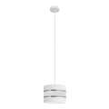 Lampadario a sospensione con filo HELEN 1xE27/15W/230V diametro 20 cm bianco
