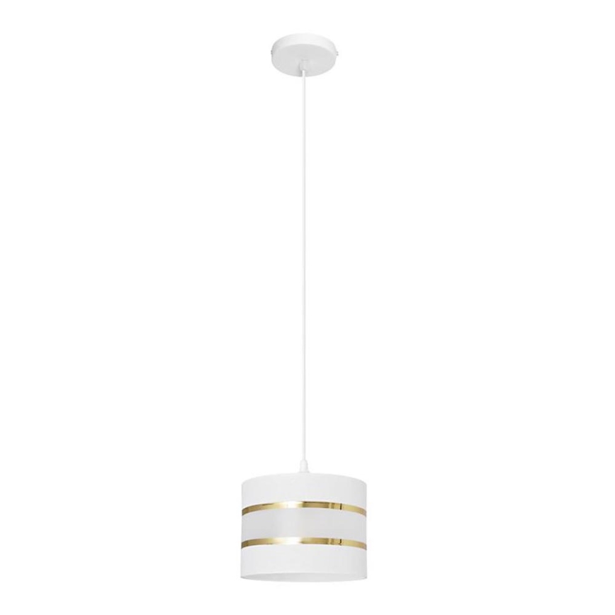 Lampadario a sospensione con filo HELEN 1xE27/15W/230V diametro 20 cm bianco/oro