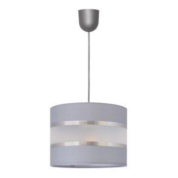 Lampadario a sospensione con filo HELEN 1xE27/15W/230V diametro 20 cm grigio/argento