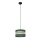 Lampadario a sospensione con filo HELEN 1xE27/15W/230V diametro 25 cm verde/oro
