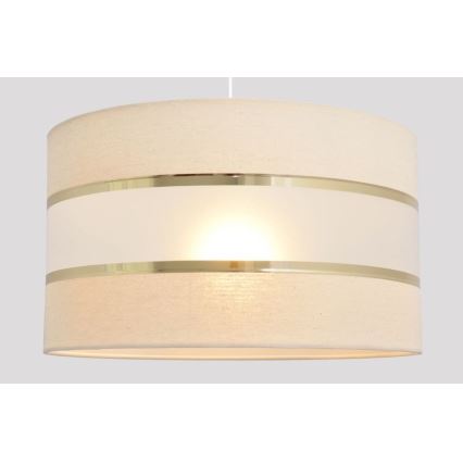 Lampadario a sospensione con filo HELEN 1xE27/15W/230V diametro 35 cm color crema/oro