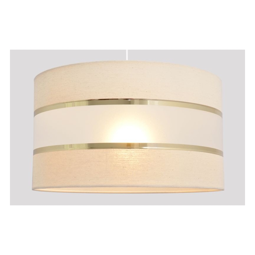 Lampadario a sospensione con filo HELEN 1xE27/15W/230V diametro 35 cm color crema/oro