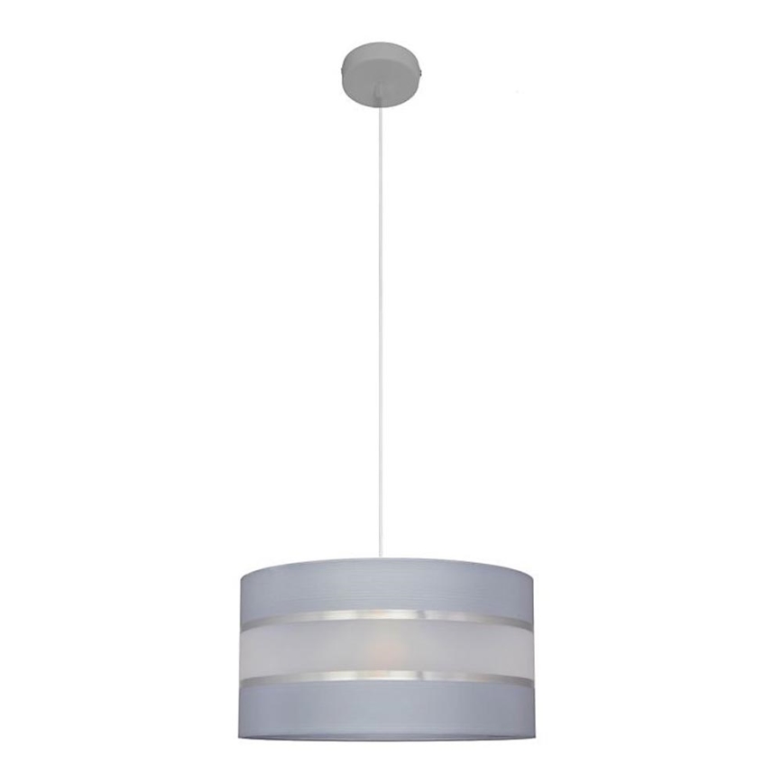 Lampadario a sospensione con filo HELEN 1xE27/15W/230V diametro 35 cm grigio/argento