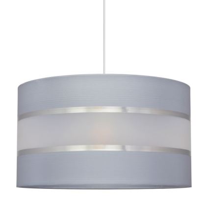 Lampadario a sospensione con filo HELEN 1xE27/15W/230V diametro 35 cm grigio/argento