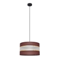 Lampadario a sospensione con filo HELEN 1xE27/15W/230V diametro 35 cm marrone/nero/oro