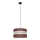 Lampadario a sospensione con filo HELEN 1xE27/15W/230V diametro 35 cm marrone/nero/oro