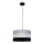 Lampadario a sospensione con filo HELEN 1xE27/15W/230V diametro 35 cm nero/grigio/argento