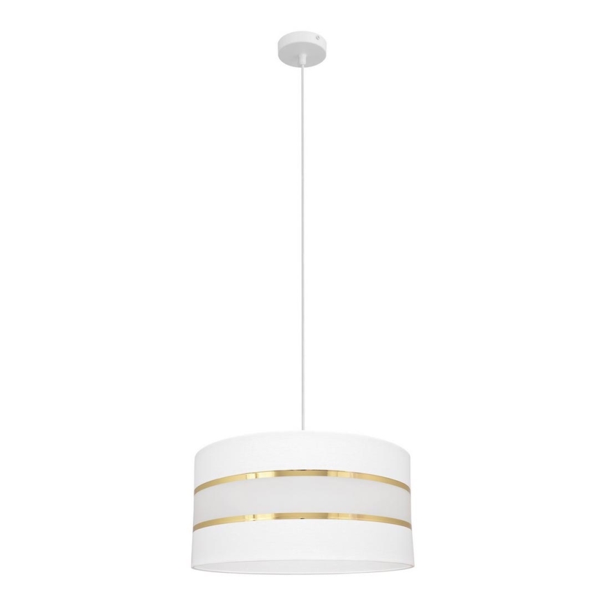 Lampadario a sospensione con filo HELEN 1xE27/15W/230V diametro 40 cm bianco/oro