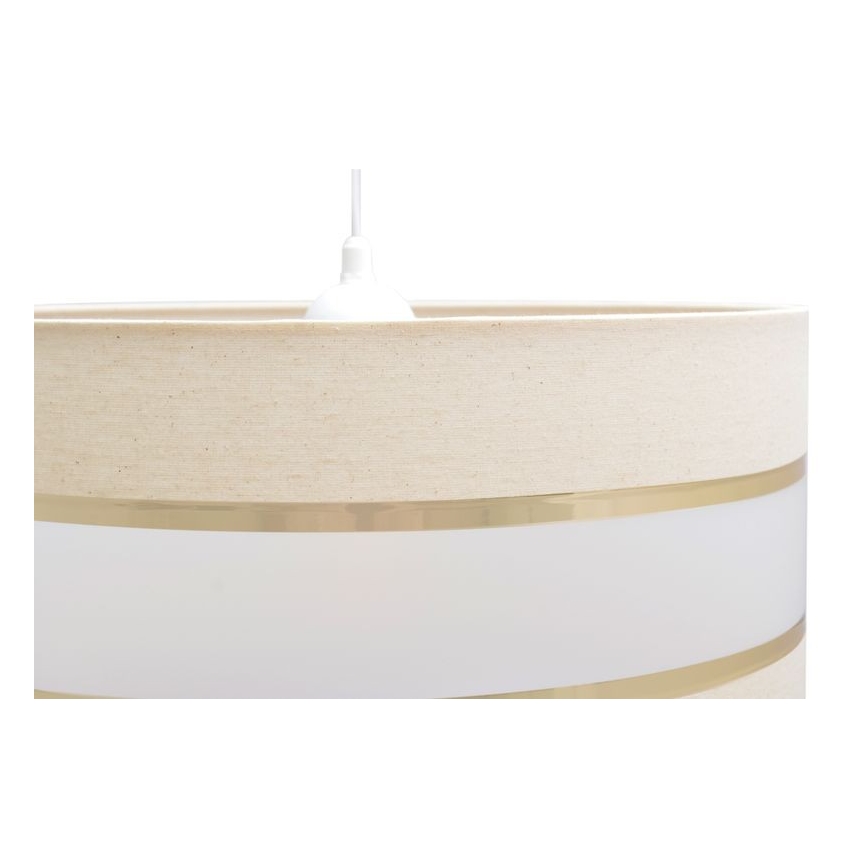 Lampadario a sospensione con filo HELEN 1xE27/15W/230V diametro 40 cm color crema/oro