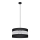 Lampadario a sospensione con filo HELEN 1xE27/15W/230V diametro 40 cm nero/argento