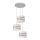 Lampadario a sospensione con filo HELEN 3xE27/15W/230V bianco/oro