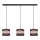 Lampadario a sospensione con filo HELEN 3xE27/15W/230V marrone/nero/oro