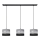 Lampadario a sospensione con filo HELEN 3xE27/15W/230V nero/grigio/argento
