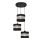 Lampadario a sospensione con filo HELEN 3xE27/15W/230V nero/oro