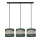Lampadario a sospensione con filo HELEN 3xE27/15W/230V verde/oro